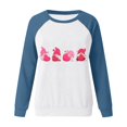 thumbnail image 4 of VBARHMQRT Zip up Hoodies Women's Valentine's Day Fun Print Raglan Sleeves Round Neck Hatless Casual Hoodie Top 11, 4 of 6