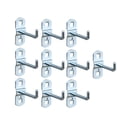 thumbnail image 4 of Juego de 10 ganchos para estantes de tablero perforado, ganchos multiusos con orificios cuadrados para exhibidores de pared, soportes para colgar en, 4 of 8