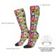 thumbnail image 4 of Fotbe Colorful Bulldog Calcetas Divertidas Estampadas para Hombre y Mujer, Calcetas de Algodón hasta la Rodilla para Caminar, Correr, Enfermería y Embarazo, 4 of 6