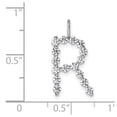 thumbnail image 4 of True Origin 14k White Gold 1/2 carat Lab Grown Diamond VS DEF Alphabet R Pendant, 4 of 4