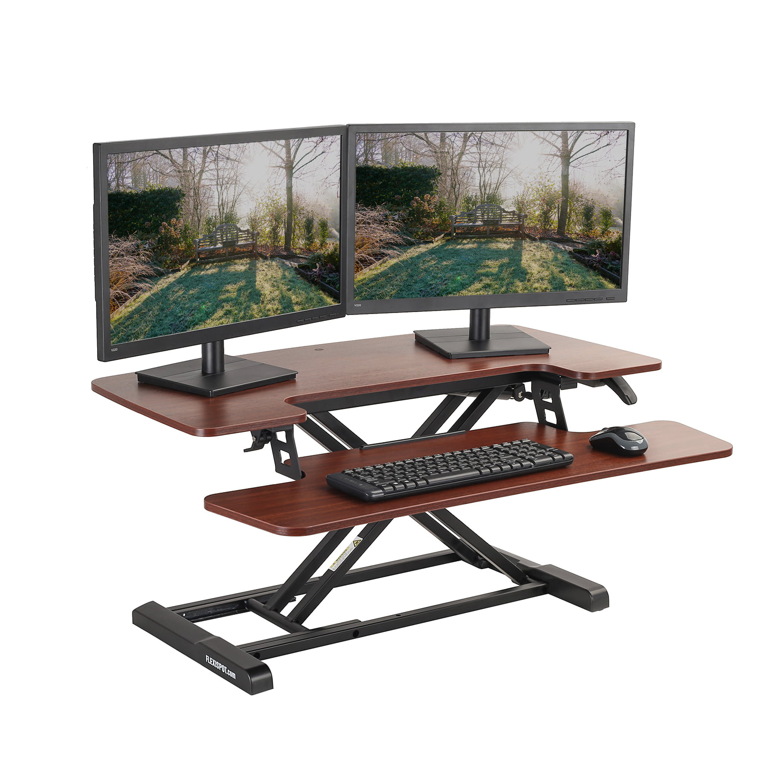 35 FlexiSpot Height-Adjustable Standing Desk Riser With Removable Keyboard Tray 