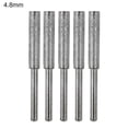 thumbnail image 2 of Joernso 5Pcs 4/4.8/5.5mm Burr Grinding Stone Files Wear-Resistant Quick Polishing Multipurpose Round Shank Emery Chainsaw Sharpener Burr Stones for Chain Saw, 2 of 8