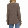 thumbnail image 5 of Ronuti Women's Long Sleeve Top Crewneck Basic Lightweight Fall Shirt with Thumb Hole, 5 of 7