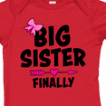 thumbnail image 4 of Inktastic Big Sister Finally with Bow and Arrow Girls Baby Bodysuit, 4 of 5