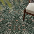 thumbnail image 3 of WIPONKEN 5x7 Area Rugs Morris Carpet for Living Room Bedroom Dining Room Office Farmhouse Floral Machine Washable Non Slip Classic Vintage Persia Rug On Clearance, Black, 3 of 6