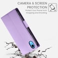 thumbnail image 5 of Designed for iPhone XR Wallet Case, with Card Slots Strong Magnetic Closure PU Leather Flip Fold Shockproof Kickstand Durable Purse Flip Case for iPhone XR - Purple, 5 of 7