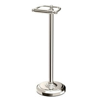 Gatco 1436PN Pedestal Standing Toilet Paper Holder, Polished Nickel