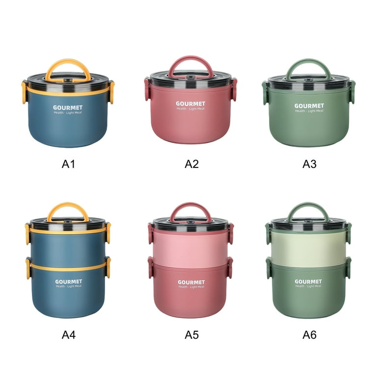 Doolland Food Thermos Flask Insulation Bowl Lunch Box Leakproof Safe And  Non Toxic Portable Stainless Steel Thermal Case