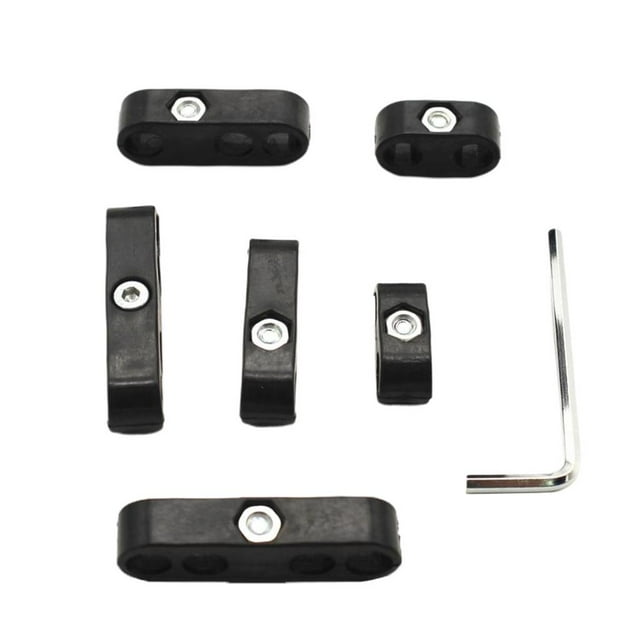 DYNWAVECA Black Car Spark Plug Wire Cable Divider 7/8mm Universal For for