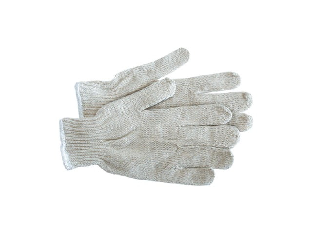 white knit gloves