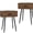 Rustic Brown, variant on Favory 2 SET Nightstand with Charging Port and Wooden Drawers - Perfect for Small Side Table, Night Stand Night Stand - Walnut End Table, Dresser for Bedroom, Living Room, Dorm-Rustic Brown