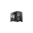 thumbnail image 1 of Antec FLUX M, 6 PWM Fans Included, F-LUX Platform, Front PSU Chamber, Vertical Airflow Design, 360mm Top Radiator Support, Type-C 3.2 Gen 2, Compact MicroATX PC Case, 1 of 15