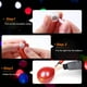 thumbnail image 3 of Luces LED para globos Aogist, color naranja, 200 unidades, para decoración, 3 of 6