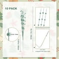 thumbnail image 2 of KOMI 10 Pack Black Artificial Glitter Berry Stems 15.7" Fake Christmas Picks Decorative Glitter Sticks for Vase Christmas Tree DIY Wreath Crafts Fireplace Decor Green, 2 of 6