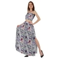thumbnail image 3 of Bimba 2 Pcs Sexy Beach Party Wear Dress For Womens Printed Smocked Crop Top & Long Skirt CoordSet, 3 of 7