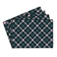 thumbnail image 1 of eloria Check Design Heat Resistant Placemats Dining Table Mats Cotton Canvas, Set of 4, 1 of 5