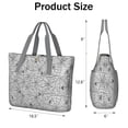 thumbnail image 3 of Tote Bag for Women - Halloween Spider Web and Spiders Shoulder Bag - Large Utility Work Duffle Bag with Zipper Handbag for Travel, Work, Sprots, 3 of 5