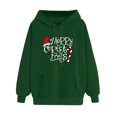 thumbnail image 4 of Sudadera Con Capucha de Navidad Para Mujer Estampado de Manga Larga Bolsillo Casual Jersey Camisa Blusa Odeerbi ODB198098, 4 of 5