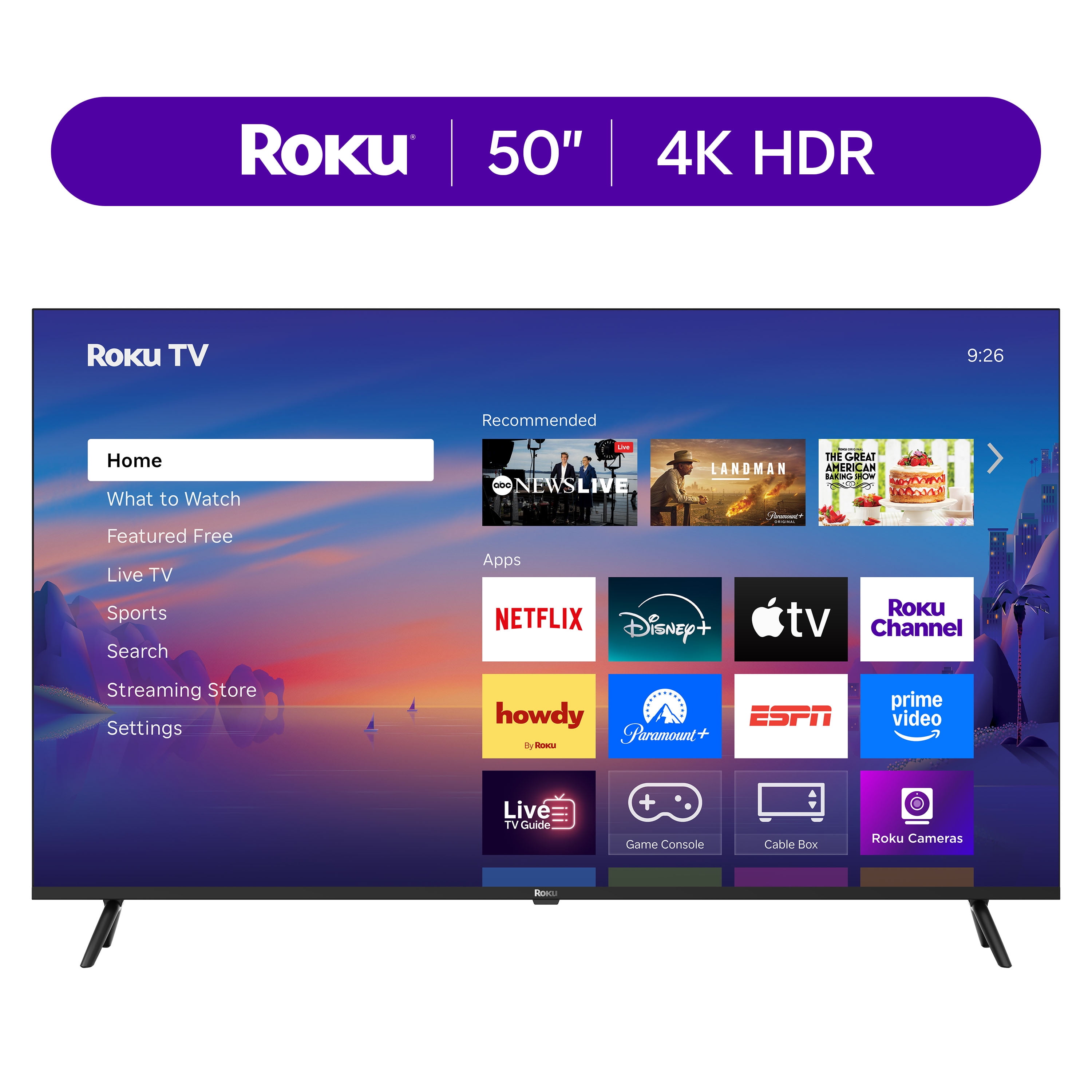 roku Roku, Smart TV, 55-Inch Select Series, 4K HDR with Voice Remote