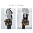 thumbnail image 5 of FORMRS Reusable Lunch Bag for Work School Leakproof Insulated Cooler with Adjustable Shoulder Strap, Black Sardines Pattern, 5 of 6