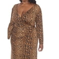 thumbnail image 3 of White Mark Women's Plus Size Roselle Wrap Dress, 3 of 4