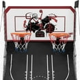 thumbnail image 3 of Foldable Indoor Basketball Arcade Game for All Players, SEGMART Dual Shot Indoor Basketball Game with Electronic Scorer, Portable Basketball Hoop Arcade with 8 Game Modes, 6 Balls for 2 Players, 3 of 8