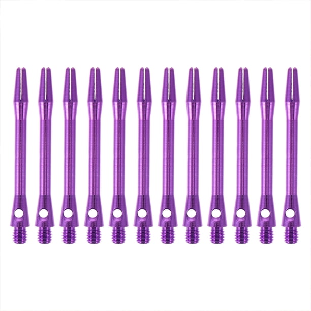 12 varillas de dardos de aleación de aluminio con rosca, resistentes y duraderas. Accesorios para dardos.