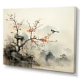 thumbnail image 2 of Designart "Sumi Bird Asian Painting XIX" Asian Art Canvas Print, 2 of 5