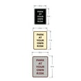 thumbnail image 6 of Signs ByLITA Portrait Round Park at Your Own Risk ABS Plastic | Laser Engraved | Easy Installation | Elegant Design Sign (Blue) - Medium, 6 of 7