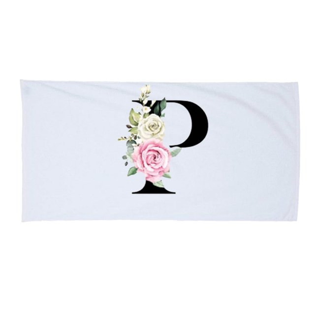 Toalla De Playa Personalizada Con Letras Y Diseño Minimalista Creativo 1 Unidad (75 X 150 Cm/29 X 59 Pulgadas)