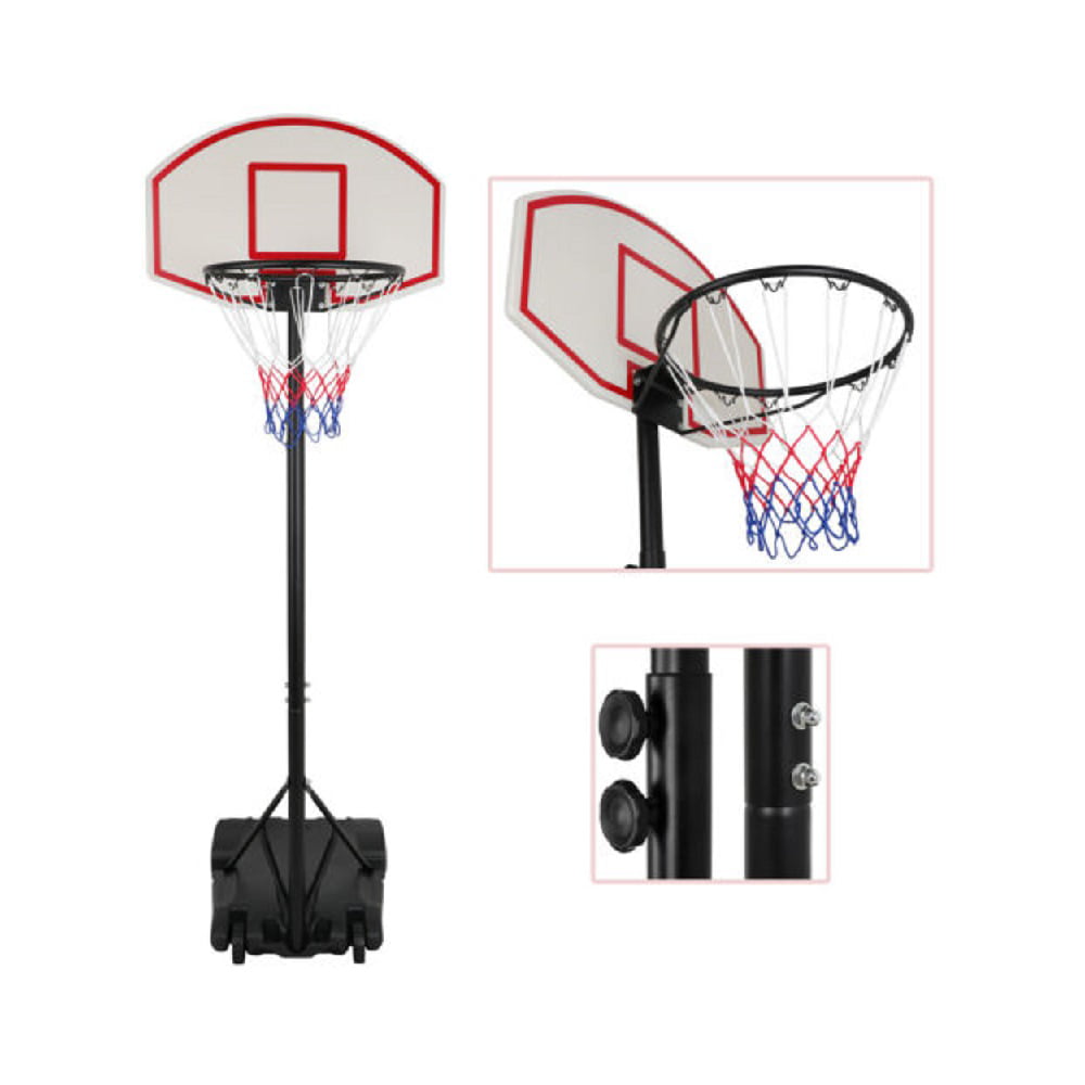 Adjustable Basketball Hoop Backboard Yard Outdoor Kids Sports Portable System 