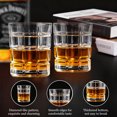 thumbnail image 2 of Zmleve Crystal Whiskey Glass, 10 Ounces Whiskey Glass for Scotch Cognac Vodka Cocktail Rum with Premium Gift Box-4 Pack, 2 of 8