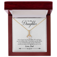 thumbnail image 1 of To My Daughter Never Forgrt That I Love You From Dad Alluring Ribbon Necklace Message Card, 1 of 7