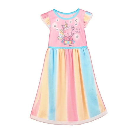 Peppa Pig Let s Pretend Rainbow Fancy Nightgown  Gown  Size 3T