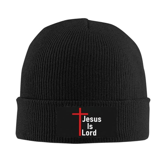 Jesus Is Lord Men Women Knitted Hat Adult Knit Beanie For Fall Winter Knit Hat Cap