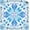 Chinoiserie Floral-blue and Teal, variant on Boho Sunshine Mahjong Mat 31.5 x 31.5 Inch, Abstract Boho Yellow and Orange Sun Non-Slip Noise Reduction Mahjong Table Mat for American Mah Jong Poker Card Board Games Dominoes