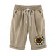 thumbnail image 1 of Mujeres Pantalones Cortos Casual Estampado Elástico de la Cintura Medio Pantalones Cortos, Casual con Bolsillos para el Uso Diario, 1 of 3