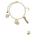 thumbnail image 2 of Delight Jewelry Goldtone Class of 2024 Heart Goldtone Dream Big Charm Bracelet, 7.5+2" Extender, 2 of 4