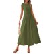 thumbnail image 1 of Vestido largo casual de verano PRETTYGARDEN para mujer A Line Army Green, 1 of 9