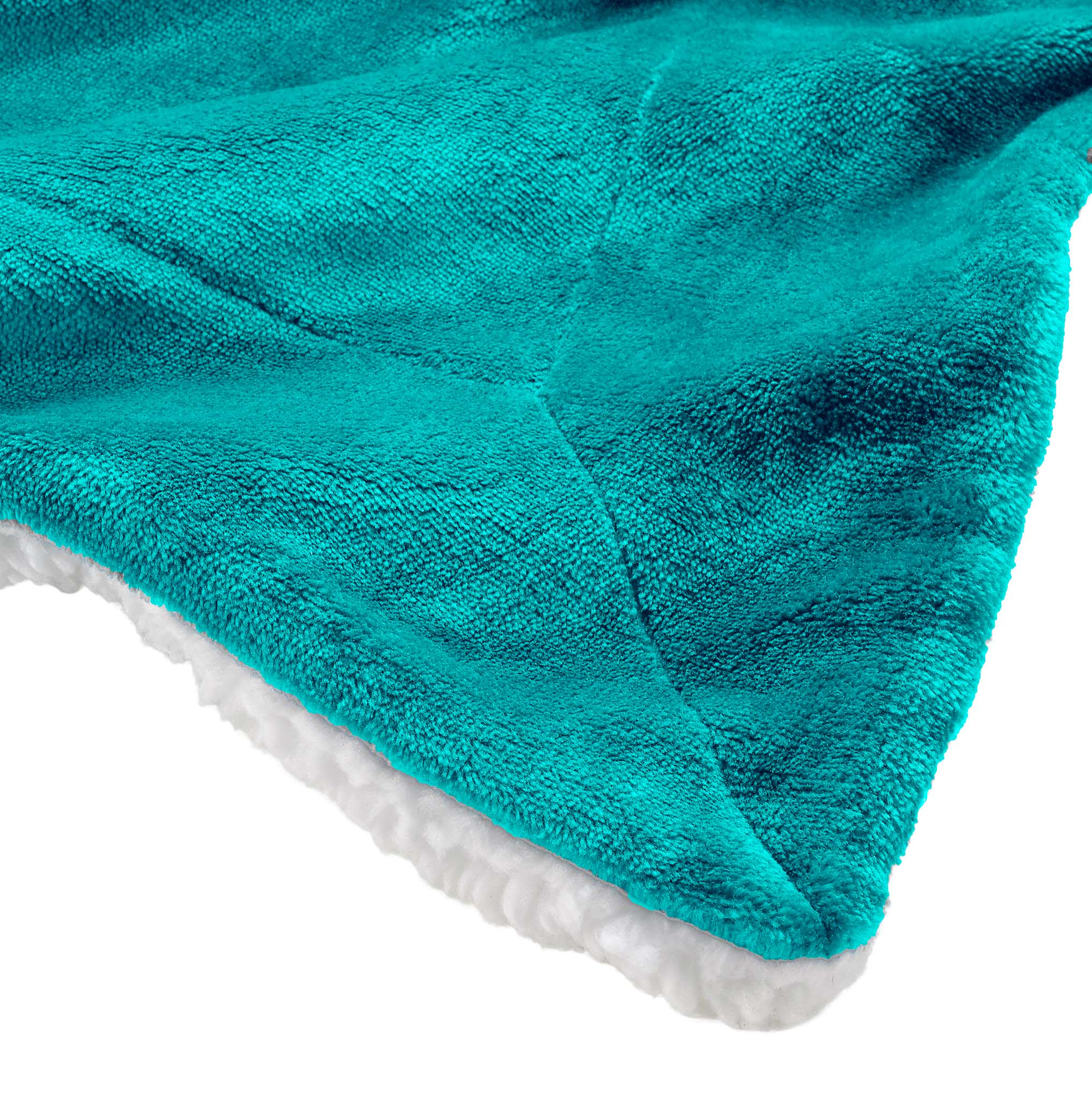 Genteele Sherpa Decke – Wendbar, Superweich, 259 X 229 Cm, Gelb/weiß, Maschinenwaschbar