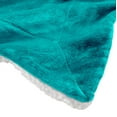 Genteele Super Soft Luxurious Sherpa Throw Blanket, 60" X 70", Teal