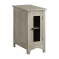 thumbnail image 3 of Narrow Grey Veneer Accent Side Table, 11.75" W x 24.25" H with Cabinet, 3 of 5