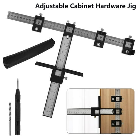

Toorise Detachable Drill Guide Sleeve Punch Locator Cabinet Hardware Jig Hand Tool