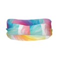 thumbnail image 3 of Motion Adornment Sweatband 15 In Both Men And Women Can Stretch Breathable Soft Perspiration For Hiking Walking Running Exercise Darkmagenta Tie-Dye Background Rainbow Colors (3), 3 of 8