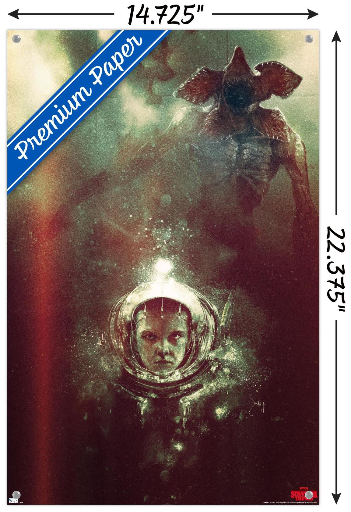Netflix Stranger Things - Underwater Wall Poster with Pushpins, 14.725" x 22.375"