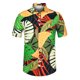 thumbnail image 1 of Lars Amadeus Camisa con estampado floral para hombre Camisas de playa de verano de manga corta con botones Verde blanco XL, 1 of 6