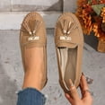 thumbnail image 3 of Rokment Womens Fringe Slip on Loafers Beach Travel Comfortable Walking Flat Dress Shoes Stylish Tassel Leather 2026 Spring Fall Casual Oxfords for Ladies Khaki Size 8, 3 of 8