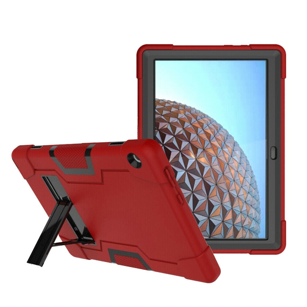 Goldcherry For Lenovo Tab M10 Tb X605f Case Heavy Duty Shockproof Kids Friendly Silicone Cover With Kickstand For Lenovo Tab M10 10 1 Inch Tb X605f Tb X605l Tablet Red Black Walmart Com Walmart Com