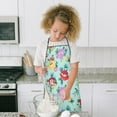 thumbnail image 4 of Pioneer Flower Floral Print Pattern Kids Aprons for Girls and Boys,Adjustable Neck Strap Toddler Aprons for Kids Cooking Baking, 4 of 7