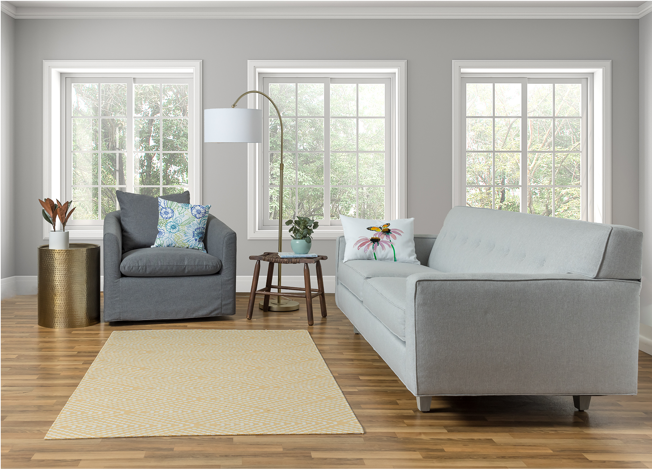 Simply Daisy GGG Diamond Area Rug, 4' x 6'